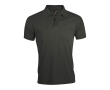 Polo en polyester et coton 200 g/m2 couleur gris foncé