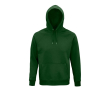Sweat personnalisé à capuche éco 280 g/m2 couleur vert foncé