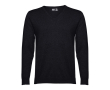 Pull publicitaire avec col en V de 220 g/m2 couleur noir
