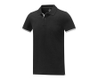 Polo en deux tons coton 200 g/m2 couleur noir