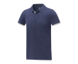 Polo en deux tons coton 200 g/m2 couleur bleu marine
