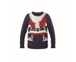 Pull de Noël au look festif couleur bleu
