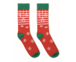 Chaussettes de Noël de grande taille couleur rouge