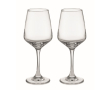 Deux verres à vin personnalisés couleur transparent