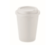 Verre à emporter personnalisé en PP couleur blanc