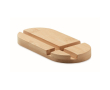 Support en bambou pour tablette ou portable couleur bois