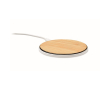 Chargeur en bambou avec base en ABS couleur bois