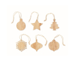 Décoration de Noël en bois couleur bois