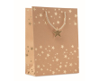 Sac en papier de Noël couleur doré