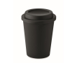 Verre à double paroi en plastique couleur noir