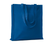 Sac coton personnalisable avec soufflet couleur bleu roi