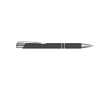 Stylo métallique revêtu de caoutchouc couleur noir