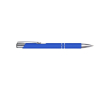 Stylo métallique revêtu de caoutchouc couleur bleu roi