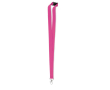 Tour de cou personnalisé avec mousqueton couleur fuchsia