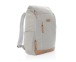 Sac à dos d'ordinateur en matériaux recyclés couleur gris