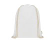 Sac à dos en coton biologique 140 g/m2 couleur blanc