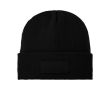 Bonnet publicitaire avec impression étiquette couleur noir