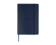 Carnet de notes publicitaire à feuilles blanches couleur bleu marine
