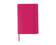 Carnet de notes publicitaire à feuilles blanches couleur fuchsia