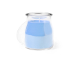 Bougie en verre multisensorielle couleur bleu