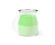 Bougie en verre multisensorielle couleur vert clair
