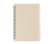 Carnet de note couverture en canne de blé couleur beige