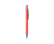 Stylo en aluminium recyclé couleur rouge
