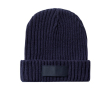 Bonnet avec étiquette à personnaliser couleur bleu marine
