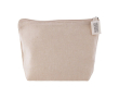 Trousse de toilette en coton recyclé 140 g/m2 couleur naturel