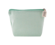 Trousse de toilette en coton recyclé 140 g/m2 couleur vert