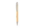 Stylo en bambou avec détails en couleur couleur naturel