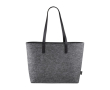 Sac en feutre avec poignées en similicuir couleur gris