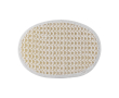 Éponge exfoliante en coton couleur blanc