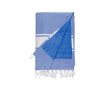 Serviette paréo avec finition tissu-éponge couleur bleu