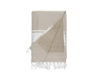 Serviette paréo avec finition tissu-éponge couleur beige