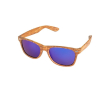 Lunettes de soleil en plastique avec effet bois couleur marron