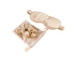 Pochette personnalisée en tissu satiné couleur champagne