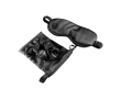 Pochette personnalisée en tissu satiné couleur noir