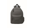 Sac à dos personnalisé en polyester uni couleur gris foncé