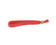 Bracelet en polyester et fermoir en bambou couleur rouge
