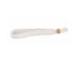 Bracelet en polyester et fermoir en bambou couleur blanc