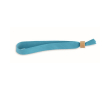 Bracelet en polyester et fermoir en bambou couleur turquoise