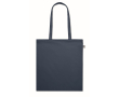 Sac en coton bio à longues anses 180 g/m2 couleur bleu