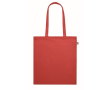 Sac en coton bio à longues anses 180 g/m2 couleur rouge