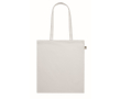Sac en coton bio à longues anses 180 g/m2 couleur blanc