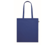 Sac en coton bio à longues anses 180 g/m2 couleur bleu roi