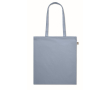 Sac en coton bio à longues anses 180 g/m2 couleur bleu ciel