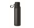 Gourde thermos avec détails en silicone couleur noir