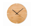 Horloge murale en bambou couleur bois