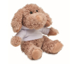 Peluche en forme de chien avec sweatshirt couleur blanc